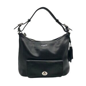 Coach Legacy Black Leather Courtenay Crossbody Hobo 22381
